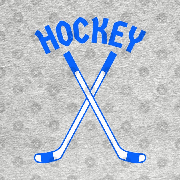 HOCKEY CROSSED STICKS LOGO by HOCKEYBUBBLE